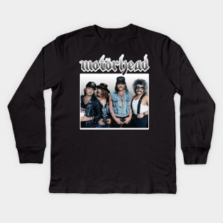 Motorhead Gradient White Kids Long Sleeve T-Shirt